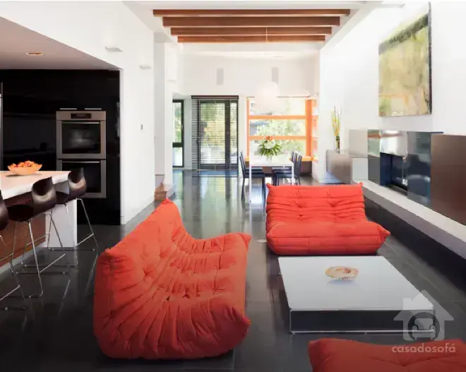 O poder da cor: sofá chique para agregar elegância