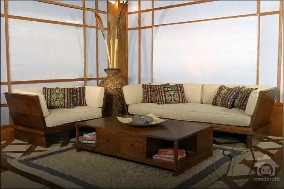 Combinação de cores ousadas para sofás modernos