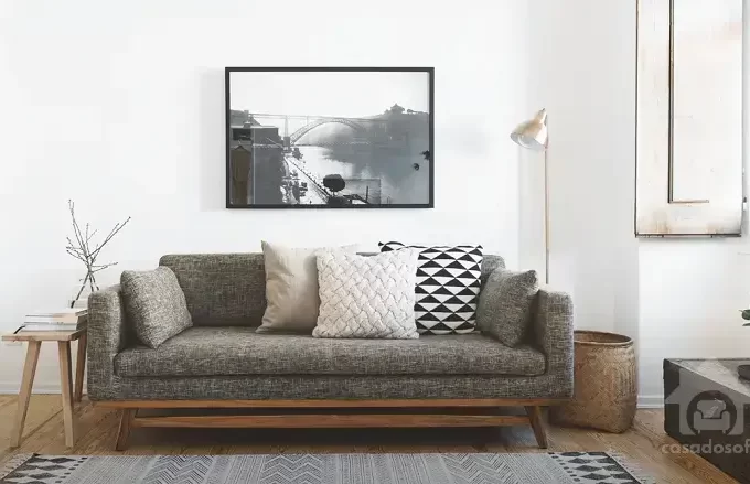 decorar sala com sofa verde musgo