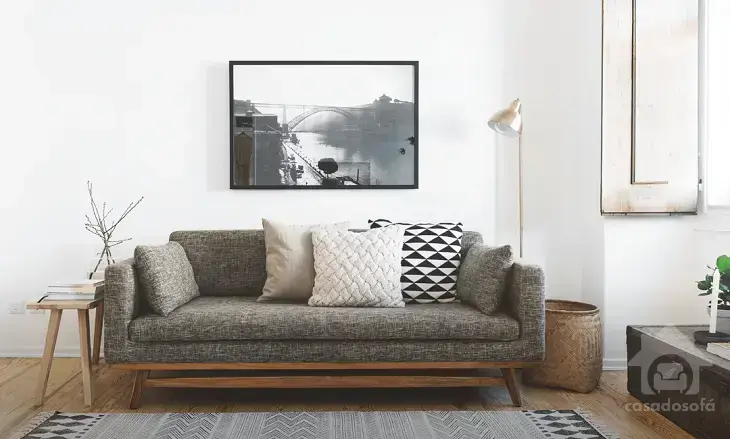 decorar sala com sofa verde musgo