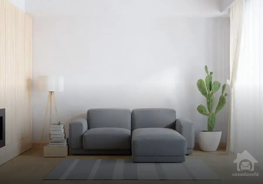 Dicas de cortinas ideais para complementar um sofá cinza