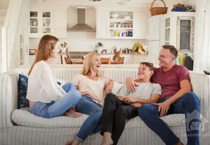 sofá 2 e 3 lugares reforçado