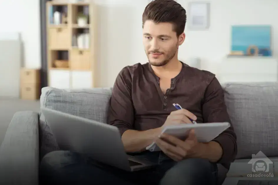 Sofá Cama Retrátil Reclinável 4 Lugares