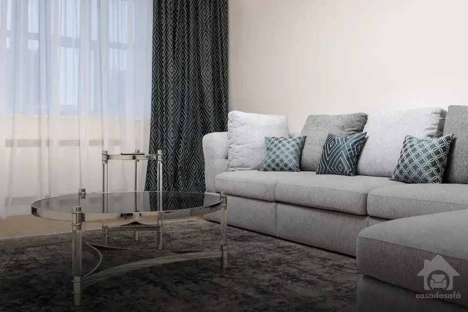 Sofá com apoio para os Pés