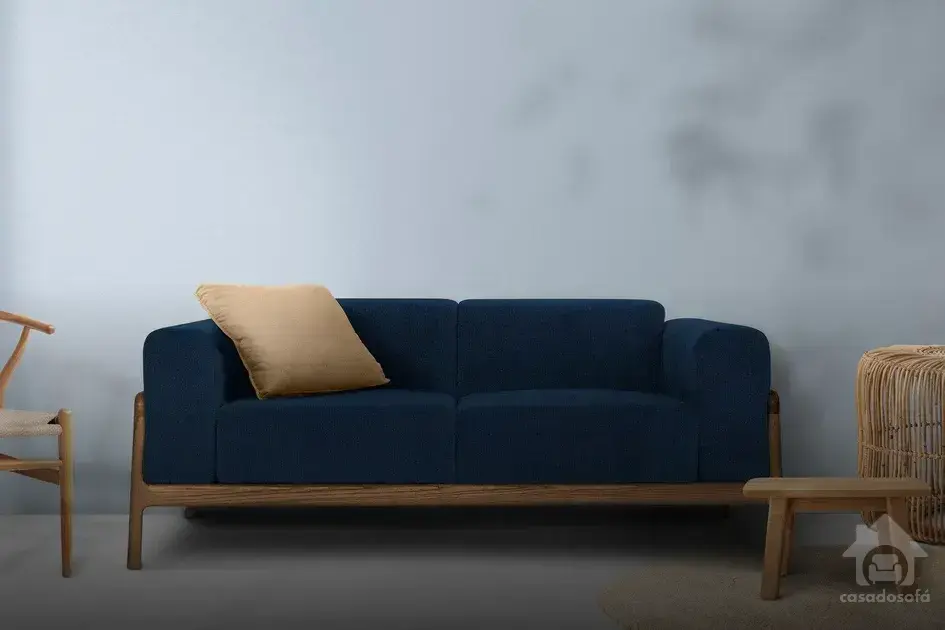 Sofá de Canto Retrátil Chaise e Reclinável Mola