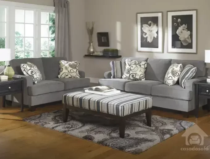 Sofá retrátil e reclinável 3 lugares com molas