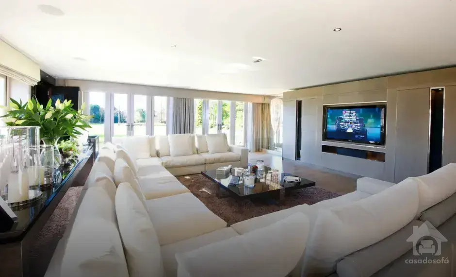 Sofa Retrátil e Reclinável com Molas
