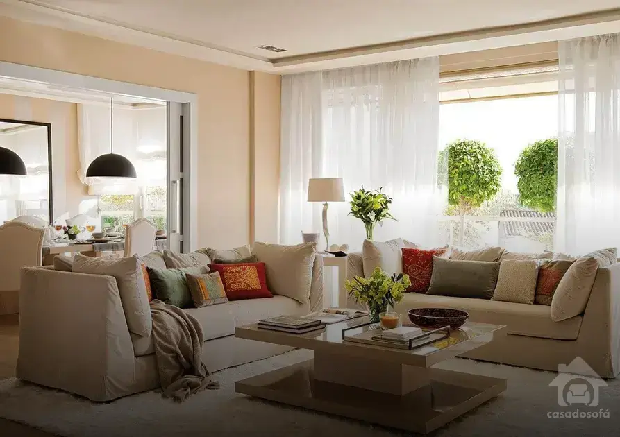 Cortinas para Sala elegantes com Sofá na Shopee