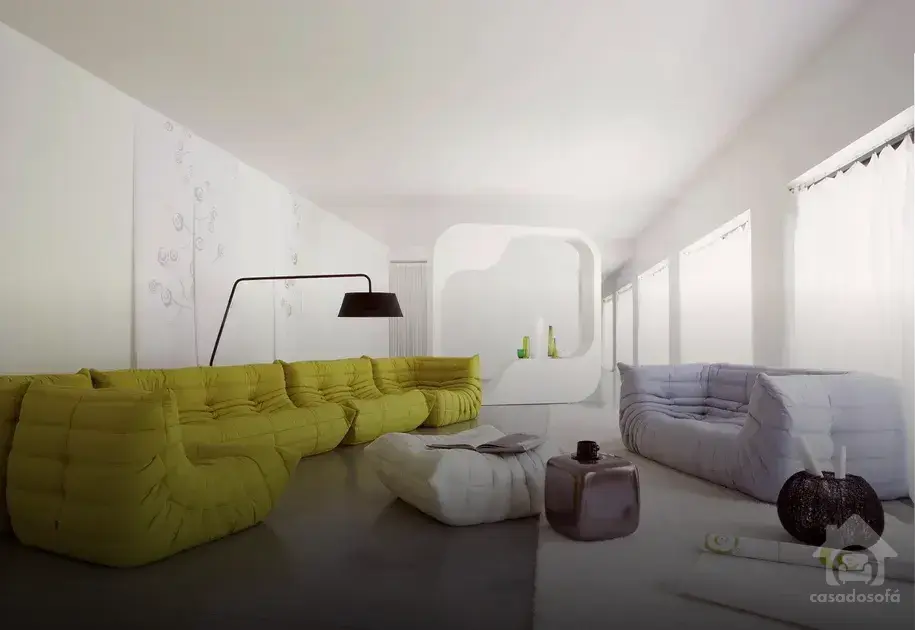 Sofá de Luxo para Sala de Estar: Couro ou Tecido?