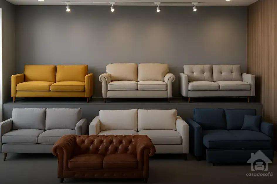 Estilos de sofás disponíveis Estilos de sofás disponíveis