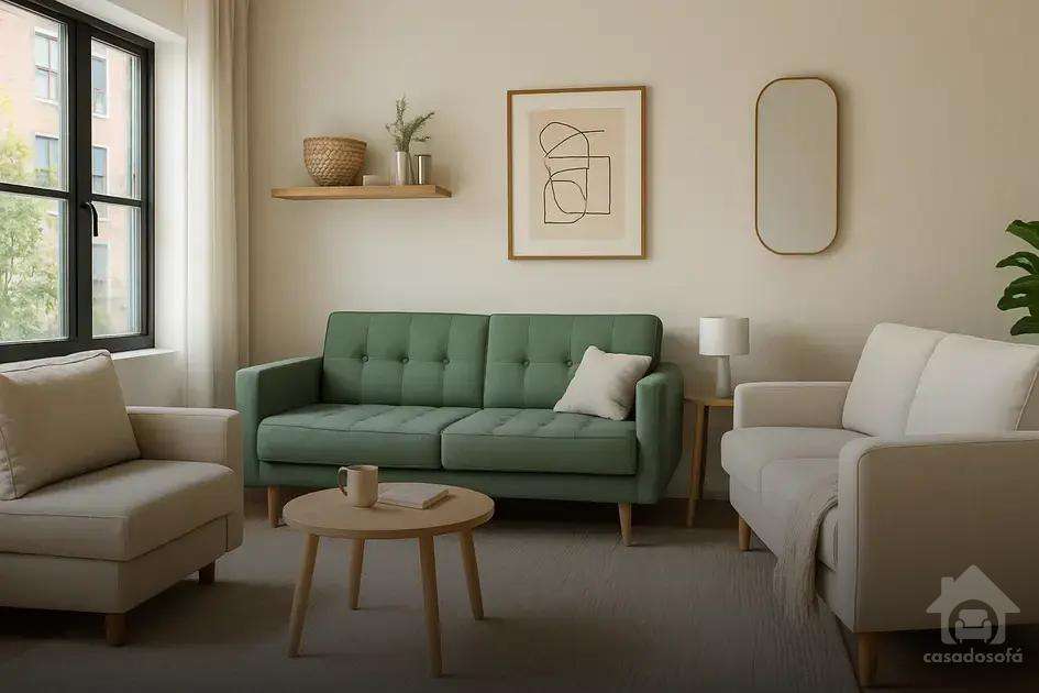 Opções de sofás para apartamentos pequenos