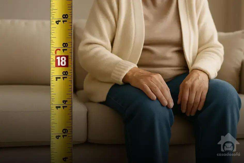 Altura ideal do sofá para conforto