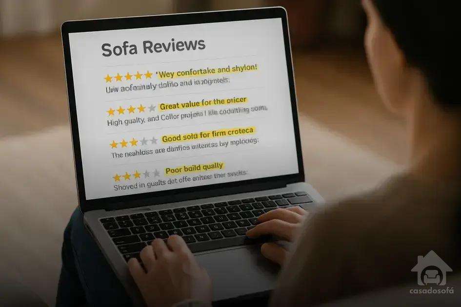 Avaliações de sofás: como ler e interpretar