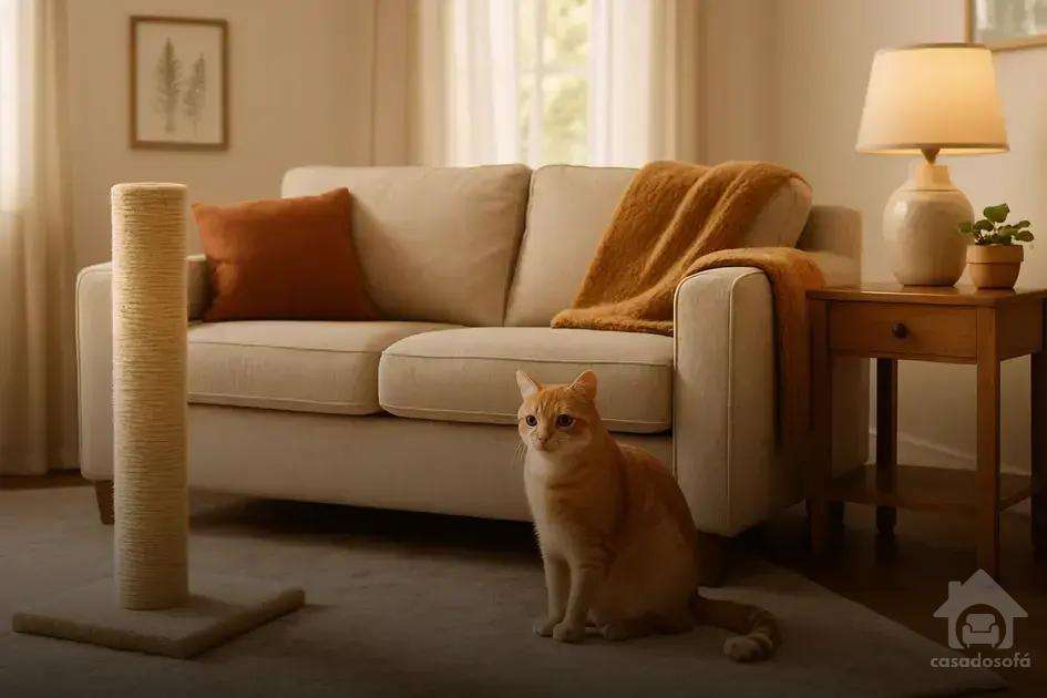 Como ensinar seu gato a respeitar o sofá
