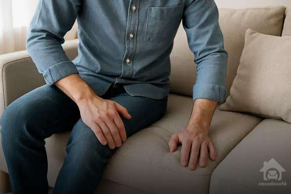 Como testar a firmeza do sofá