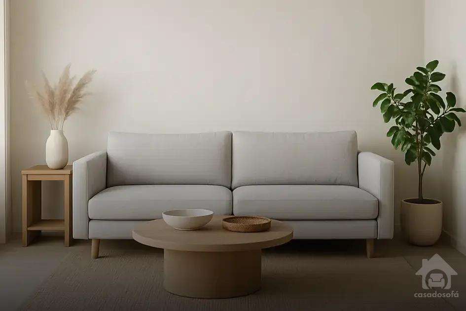 Dicas de decoração minimalista com sofá cinza