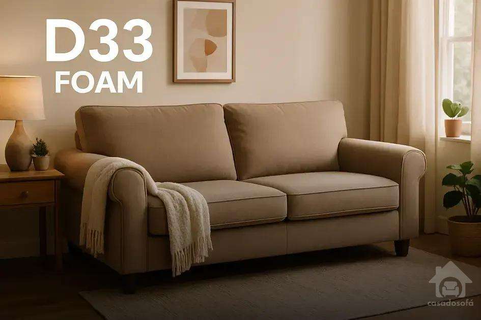 Espuma D33 é boa para sofá?