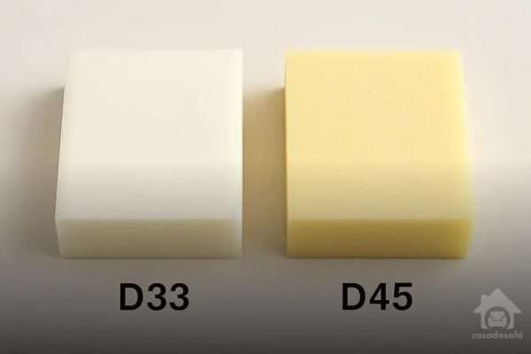 Espuma D33 ou D45 para sofá: qual a diferença e qual escolher?