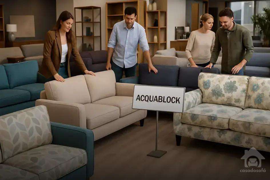 Onde comprar sofá de tecido Acquablock