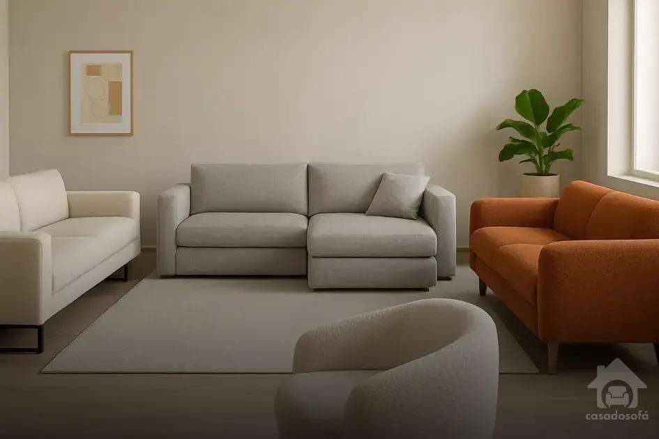 Tendências atuais em design de sofás